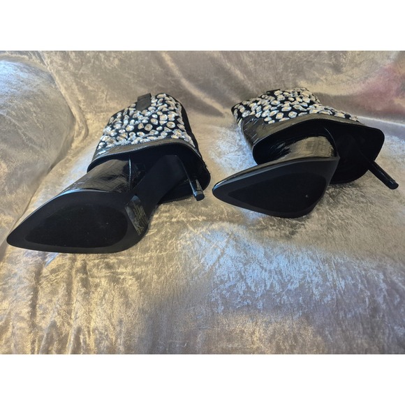 Lauren Lorraine Hana Black Rhinestone Embellished Boots Size 9.5‎ - Picture 5 of 6